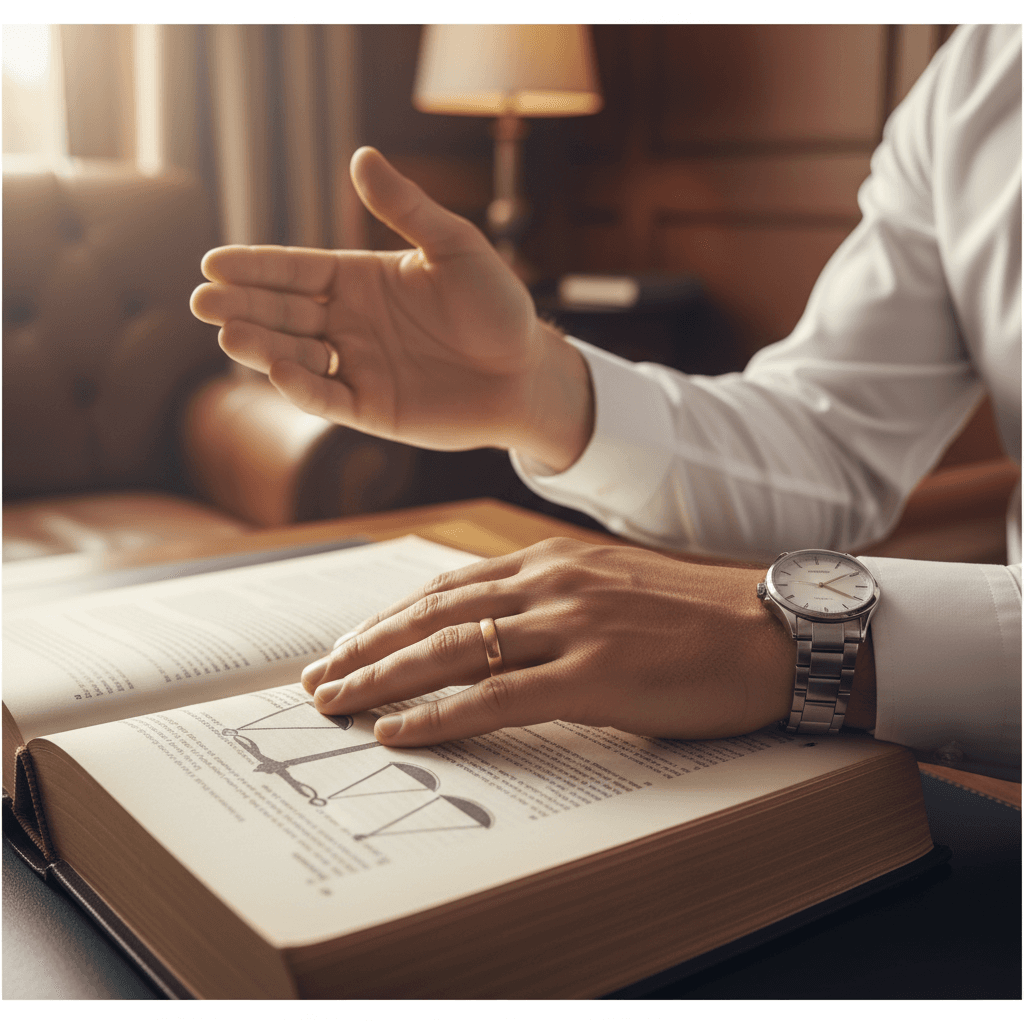 Courtroom or legal consultation setting